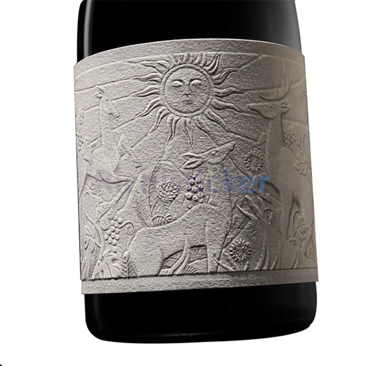 Reliéfní víno UV bronzové samolepky Silk Paper