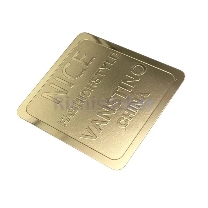 Embossed Metal Aluminium Labels