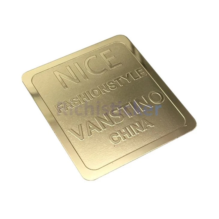 Embossed Metal Aluminium Labels
